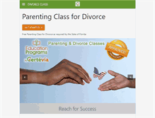 Tablet Screenshot of parentingclassfordivorce.com